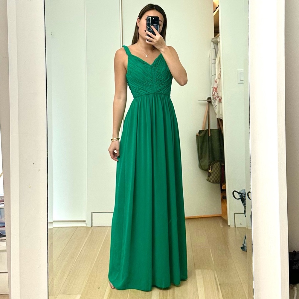 Donna Morgan emerald dress